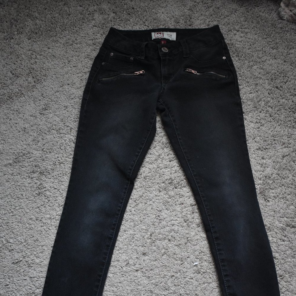 L.e.i Black Jegging Jeans